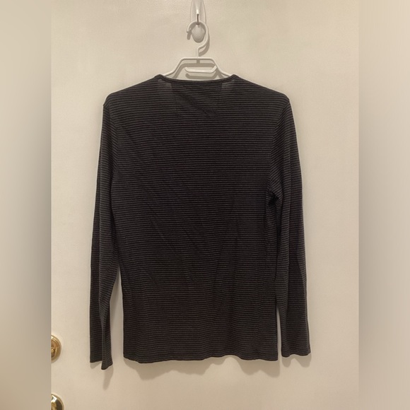 John Varvatos stripe long sleeve tee shirt. Size M.  Fits slim - Picture 4 of 5